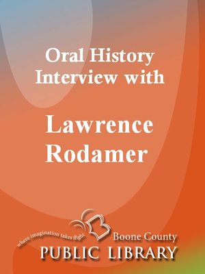 cover image of Oral History Interview With Lawrence Rodamer